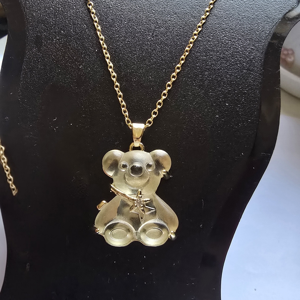 Gold Koala Pendant Necklace